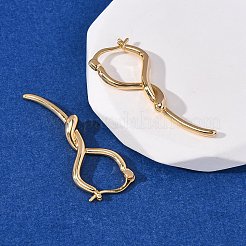 Pendientes de aro con forma de varilla de latón&nbsp;EJEW-A143-07G