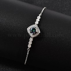 925 bracelets à maillons en argent sterling pour femme&nbsp;BJEW-D346-01B-P