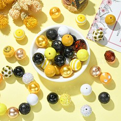 Diy-Kaugummi-Armband-Anhänger-Dekorationsbausatz für das Sonnenblumen-Thema&nbsp;MACR-CJC0005-02A-01