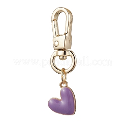 Decorazioni con ciondolo cuore in lega smaltata&nbsp;HJEW-JM02519