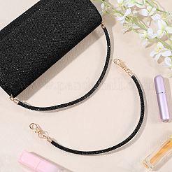 2 asa redonda para bolso con cordón de aleación y rhinestone&nbsp;AJEW-PH0007-73B