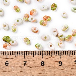 Zweifarbige Glasperlen mit Backfarbe&nbsp;SEED-C003-01J