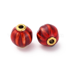 Perline smaltate in acciaio inossidabile 304&nbsp;STAS-B085-09G