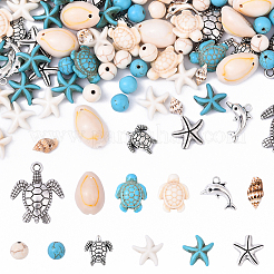 Kit fai da te per la creazione di gioielli a tema oceano&nbsp;DIY-YW0017-17