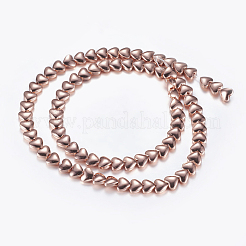 Unmagnetische synthetischen Hämatitkornen Stränge&nbsp;G-P338-27A-6mm-RG