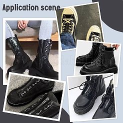 Reißverschlusseinsätze für Stiefel aus PU-Leder ohne Schnürung&nbsp;FIND-WH0173-159A