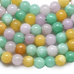 Chapelets de perles en jade de malaisie naturelle&nbsp;G-L645-A01-4mm-34