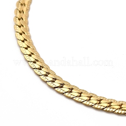 Ionenplattierung (IP) 304 Edelstahl Cuban Link Kette Armband für Frauen&nbsp;BJEW-G667-06G