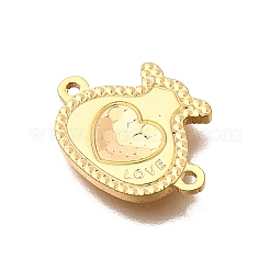 Messing Liebe Herz Geldbeutel Verbinder Charms&nbsp;LS-KK-B152-15G