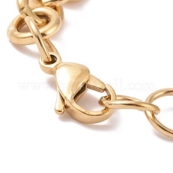 Ionenplattierung (IP) 304 Edelstahl Rolo-Kettenarmbänder&nbsp;BJEW-F433-01G
