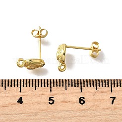 Messing micro pave zirkonia-ohrstecker-Zubehör&nbsp;KK-Z102-13G