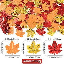 4 busta di coriandoli di plastica&nbsp;DIY-SC0031-51C