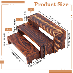3 Stück Display-Riser-Sets aus Holz in 3 Größen&nbsp;ODIS-WH0099-44