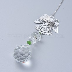 Boule de cristal lustre prisme ornements suspendus suncatcher&nbsp;AJEW-I040-11B