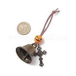 Fer cloche pendentif décorations&nbsp;HJEW-JM03777-01