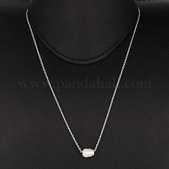 Natürlichen Süßwasser-Perle Anhänger Halsketten&nbsp;NJEW-JN01295