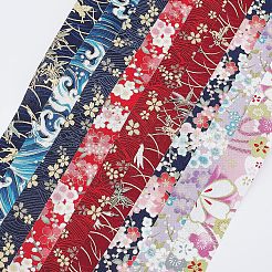 Blumenbaumwollband im japanischen Kimono-Stil&nbsp;OCOR-FG0001-07