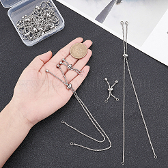 12 Stück 2 Stil verstellbar 304 Edelstahl Armband machen&nbsp;MAK-UN0001-22
