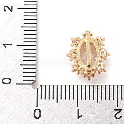 Slide-Charms aus Messing mit klarem Zirkonia in Pavé-Fassung&nbsp;KK-Z072-12KCG