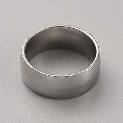 201 Edelstahl schlichter Bandring für Damen&nbsp;RJEW-WH0015-02A
