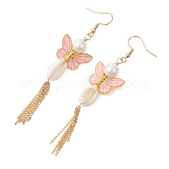 Boucles d'oreilles en alliage émaillé&nbsp;EJEW-JE07227
