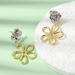 Boucles d'oreilles pendantes en laiton&nbsp;EJEW-G471-18GP
