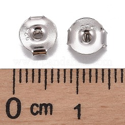 925 dado per orecchini in argento sterling rodiato&nbsp;X-STER-K167-041P