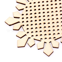 Grands pendentifs en bois découpés au laser sur le thème de Noël&nbsp;WOOD-WH0015-08