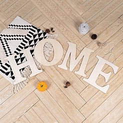 Carta de recortes en blanco de madera sin terminar&nbsp;LS-DIY-ZX040-01O