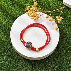 Bracelets multibrins en cordons nylon constellation&nbsp;BJEW-U016-01B-10
