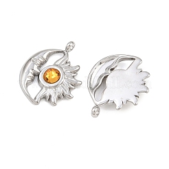Pendentifs en strass en acier inoxydable 304&nbsp;STAS-Z166-24P-11