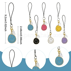 12 bracelet mobile en alliage émaillé 6 couleurs&nbsp;HJEW-YW00208
