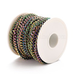 Catene a maglie cubane in acciaio inossidabile 304 con placcatura sotto vuoto in PVD&nbsp;CHS-K016-03C-MC