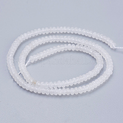Chapelets de perles de jade blanche naturelle&nbsp;G-K255-24A