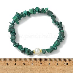 Ensemble de 3 bracelet extensible en perles de culture d'eau douce et en pierres naturelles mélangées (3 styles différents) pour femme.&nbsp;BJEW-JB13762-02