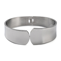 Bracelets manchette larges en acier inoxydable 304 anti-ternissement&nbsp;BJEW-G689-02P
