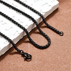 Collane a catena in acciaio inossidabile 304&nbsp;X-NJEW-P244-01B