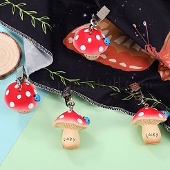 4 poids de nappe en résine de champignon&nbsp;HJEW-SW00128-05