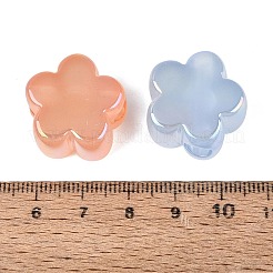 Perles européennes en acrylique opaque à placage UV lumineux&nbsp;OACR-Q197-16