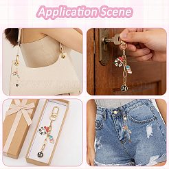 1 sachet kit de porte-clés à faire soi-même&nbsp;DIY-GL0007-19B