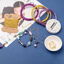 Kits de bijoux enveloppés de fil de bricolage 98 pièce&nbsp;DIY-X0294-14G