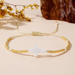 Geflochtene Perlenarmbänder aus Glassamenperlen&nbsp;AC8778