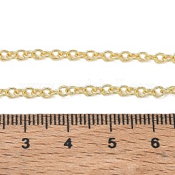 Colliers à chaîne en laiton de 2.7 mm pour femmes&nbsp;KK-CBA2293-10G