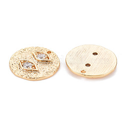 Messing micro pave klare zirkonia anhänger&nbsp;KK-S356-538-NF
