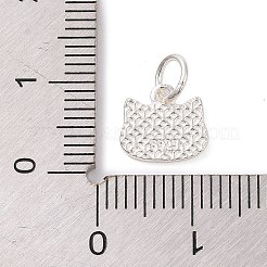 Ciondoli in argento sterling a forma di gatto 925&nbsp;STER-F056-03S-01