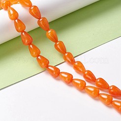 Natürliche weiße Jade perlen Stränge&nbsp;G-O029-07A-08