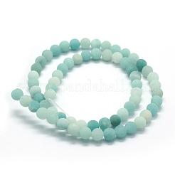Chapelets de perles en amazonite naturel&nbsp;G-G684-03-6mm