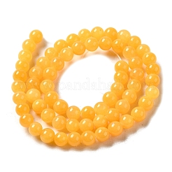 Abalorios de jade natural de mashan hebras&nbsp;X-DJAD-6D-07