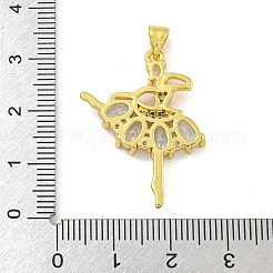 Cremagliera placcatura micro ottone spianare pendenti zirconi&nbsp;KK-G513-94G-02