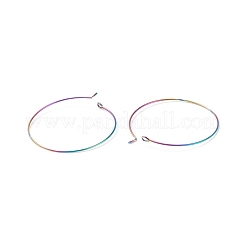 Fornituras para pendientes de aro de acero inoxidable quirúrgico con revestimiento iónico (IP) 316&nbsp;STAS-F149-32M-B